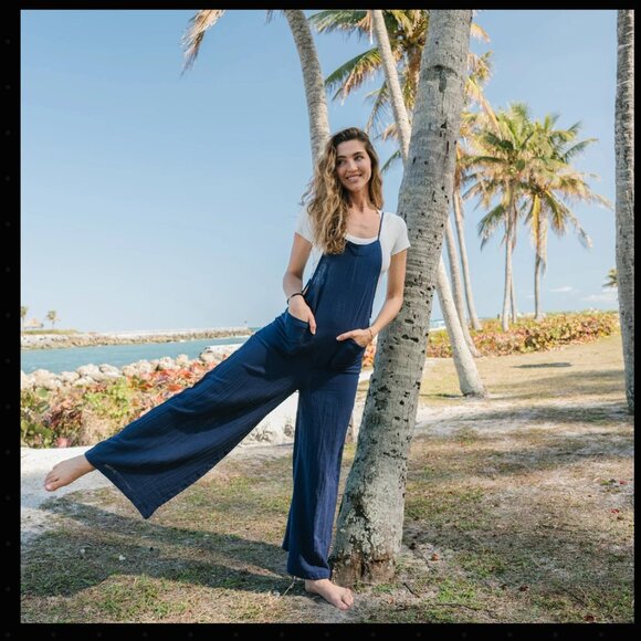 Lotus & Luna Pants - Lotus & Luna - Oxford Nomad Jumpsuit